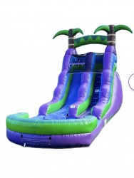 16ft Purple Tropical Slide (Hero Kiddo)